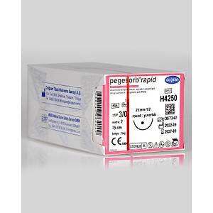 Do�san Pegesorb Rapid 3/0 25mm 1/2 Yuvarlak 75cm PGA Emilebilir S�tur H4250