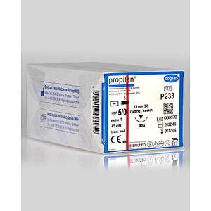 Do�san Propilen 5/0 13mm 3/8 Ters Keskin 45cm PP Emilemeyen S�tur P233