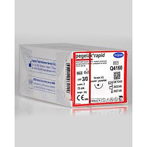 Do�san Pegelak Rapid 3/0 16mm 1/2 Yuvarlak 75cm PGLA Emilebilir S�tur Q4160