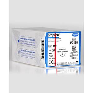 Do�san Propilen 5/0 16mm 1/2 Yuvarlak 75cm PP Emilemeyen S�tur P2160