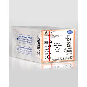 Do�san Tekmon 6/0 13mm 3/8 Ters Keskin 45cm PGCL Emilebilir S�tur T133