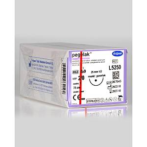 Do�san Pegelak 2/0 25mm 1/2 Yuvarlak 75cm PGLA Emilebilir S�tur L5250