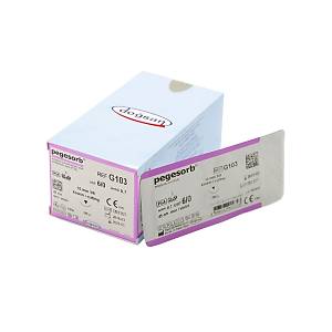 Do�san Pegesorb 6/0 10mm 3/8 Ters Keskin 45cm PGA Emilebilir S�tur G103