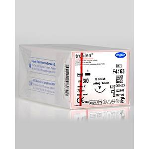 Do�san Trofilen 3/0 16mm 3/8 Ters Keskin 75cm PVDF Emilemeyen S�tur F4163