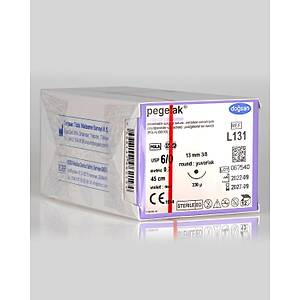 Do�san Pegelak 6/0 13mm 3/8 Yuvarlak 45cm PGLA Emilebilir S�tur L131