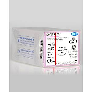 Do�san Pegesorb 4/0 20mm 3/8 Ters Keskin 75cm PGA Emilebilir S�tur G3213