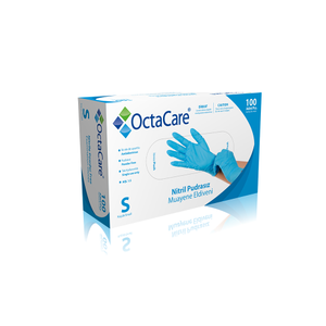 Octamed Octacare Nitril Pudras�z Muayene Eldiveni Mavi