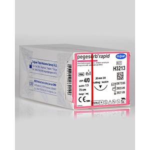 Do�san Pegesorb Rapid 4/0 20mm 3/8 Ters Keskin 75cm PGA Emilebilir S�tur H3213