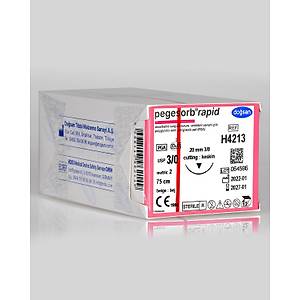 Do�san Pegesorb Rapid 3/0 20mm 3/8 Ters Keskin 75cm PGA Emilebilir S�tur H4213