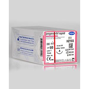 Do�san Pegesorb Rapid 5/0 16mm 3/8 Keskin 75cm PGA Emilebilir S�tur H2165