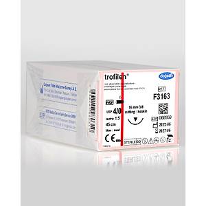 Do�san Trofilen 4/0 16mm 3/8 Ters Keskin 45cm PVDF Emilemeyen S�tur F3163