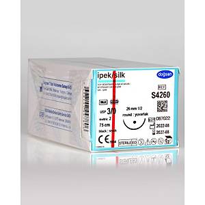 Do�san �pek 3/0 26mm 1/2 Yuvarlak 75cm Emilemeyen S�tur S4260