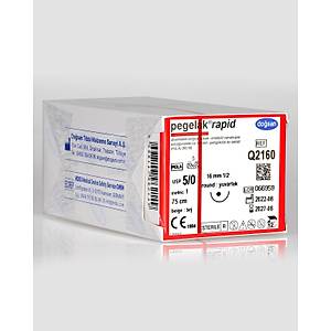 Do�san Pegelak Rapid 5/0 16mm 1/2 Yuvarlak 75cm PGLA Emilebilir S�tur Q2160