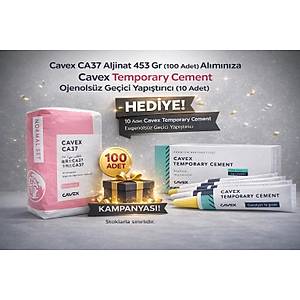 Cavex CA37 Aljinat (100 Adet) + Cavex Temporary Cement Ge�ici Yap��t�r�c� (10 Adet) Kampanyas�