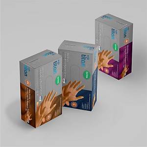 Koinsmh Titan Extra Ultra G��l� Elmas Y�zeyli Nitril Pudras�z Muayene Eldiveni Turuncu