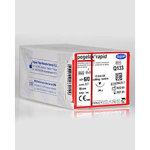 Do�san Pegelak Rapid 6/0 13mm 3/8 Ters Keskin 45cm PGLA Emilebilir S�tur Q133