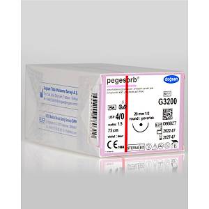 Do�san Pegesorb 4/0 20mm 1/2 Yuvarlak 75cm PGA Emilebilir S�tur G3200
