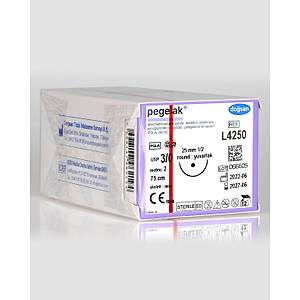 Do�san Pegelak 3/0 25mm 1/2 Yuvarlak 75cm PGLA Emilebilir S�tur L4250