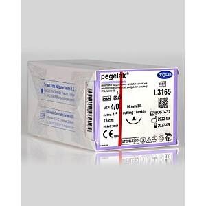 Do�san Pegelak 4/0 16mm 3/8 Keskin 75cm PGLA Emilebilir S�tur L3165