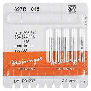 Meisinger Elmas Konik Frez Mavi Ku�ak FG 897R 018