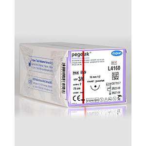 Do�san Pegelak 3/0 16mm 1/2 Yuvarlak 75cm PGLA Emilebilir S�tur L4160