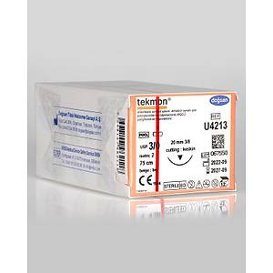 Do�san Tekmon 3/0 20mm 3/8 Ters Keskin 75cm PGCL Emilebilir S�tur U4213