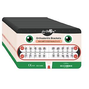 Joy Dental Metal Mini Bracket Set MBT 0.022 3-4-5 Hooks