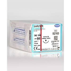 Do�san �pek 5/0 16mm 3/8 Ters Keskin 75cm Emilemeyen S�tur S2163