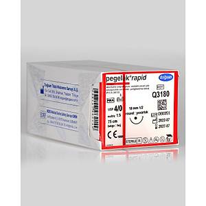 Do�san Pegelak Rapid 4/0 18mm 1/2 Yuvarlak 75cm PGLA Emilebilir S�tur Q3180