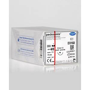Do�san Pedesente 4/0 16mm 1/2 Yuvarlak 75cm PDO Emilebilir S�tur D3160