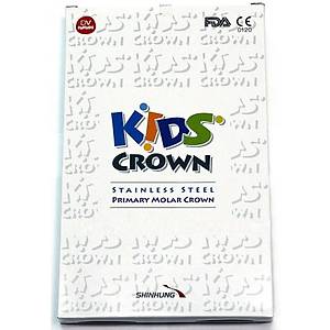 Shinhung Kids Crown Paslanmaz �elik Kron Primary Molar �ntro Kit 48 Li