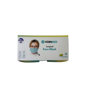 Voinmed 3 Katl� Lastikli Cerrahi Maske Beyaz