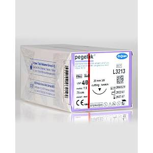 Do�san Pegelak 4/0 20mm 3/8 Ters Keskin 75cm PGLA Emilebilir S�tur L3213