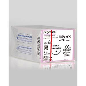 Do�san Pegesorb 2/0 25mm 3/8 Keskin 45cm PGA Emilebilir S�tur G5255