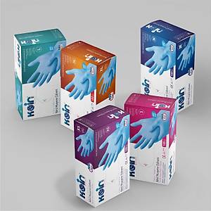 Koinsmh Nitril Pudras�z Muayene Eldiveni Mavi