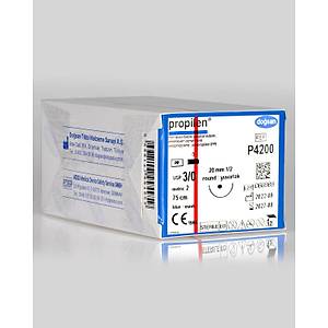 Doğsan Propilen 3/0 20mm 1/2 Yuvarlak 75cm PP Emilemeyen Sütur P4200