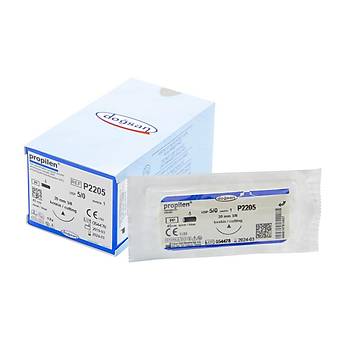 Dosan Propilen 5/0 20mm 3/8 Keskin 45cm PP Emilemeyen Stur P2205