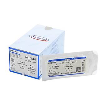 Dosan Propilen 5/0 20mm 1/2 Yuvarlak 75cm PP Emilemeyen Stur P2200