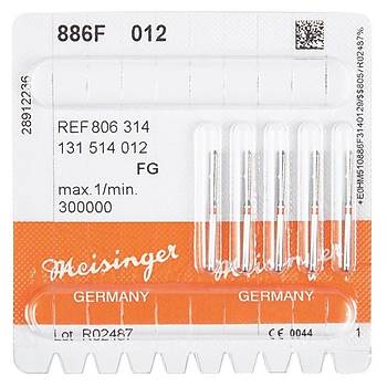 Meisinger Elmas Silindir Frez Kırmızı Kuşak FG 886F 012