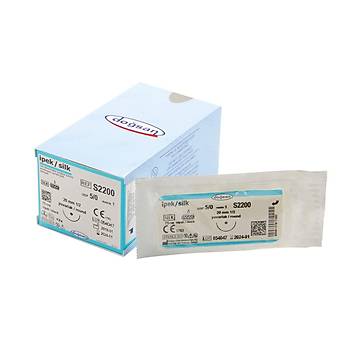 Dosan pek 5/0 20mm 1/2 Yuvarlak 75cm Emilemeyen Stur S2200