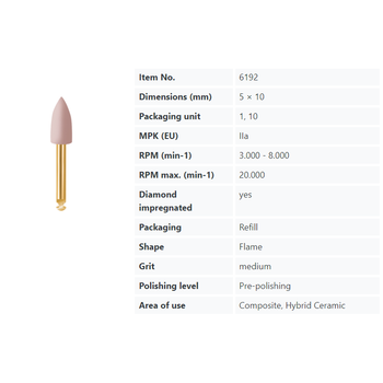 Eve Diacomp Anguldurva Kompozit Cila Lastik Medium DCP-W2Bm