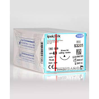 Dosan pek 4/0 20mm 3/8 Keskin 75cm Emilemeyen Stur S3205