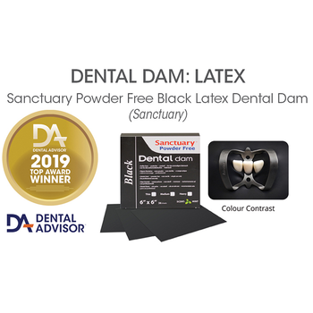 Sanctuary Rubber Dam Lastii Siyah Latex Medium