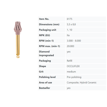Eve Diacomp Occluflex Anguldurva Kompozit Cila Lastik Medium DCP-OFm