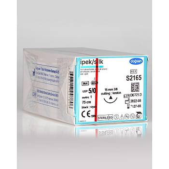 Dosan pek 5/0 16mm 3/8 Keskin 75cm Emilemeyen Stur S2165