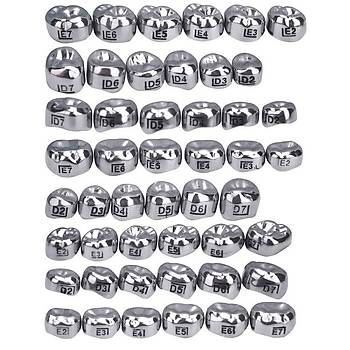 Shinhung Kids Crown Paslanmaz elik Kron Primary Molar ntro Kit 48 Li