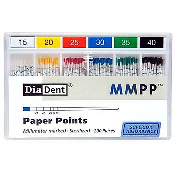 Diadent Milimetrik ��aretli Paper Points MMPP