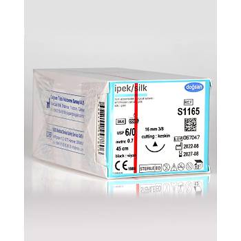 Dosan pek 6/0 16mm 3/8 Keskin 45cm Emilemeyen Stur S1165
