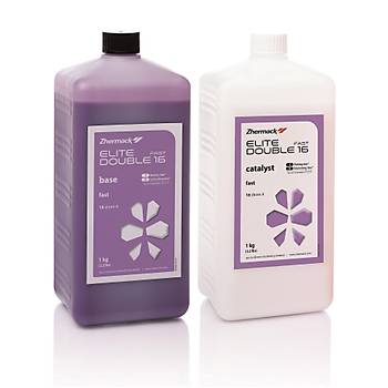 Zhermack Elite Double 16 Fast Dublikat Silikonu 1 Kg Baz + 1 Kg Katalizr