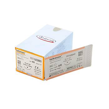 Dosan Tekmon 4/0 20mm 3/8 Ters Keskin 45cm PGCL Emilebilir Stur U3203
